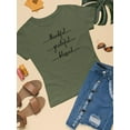 thumbnail image 3 of Thankful Grateful Blessed T-Shirt Women -Image by Shutterstock, Female Large, 3 of 4