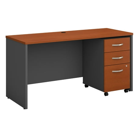 Series C Returns & Bundles 189 Lbs Weight Capacity Engineered Wood 66 W x 30 D Shell Desk with 3 Drawer Mobile