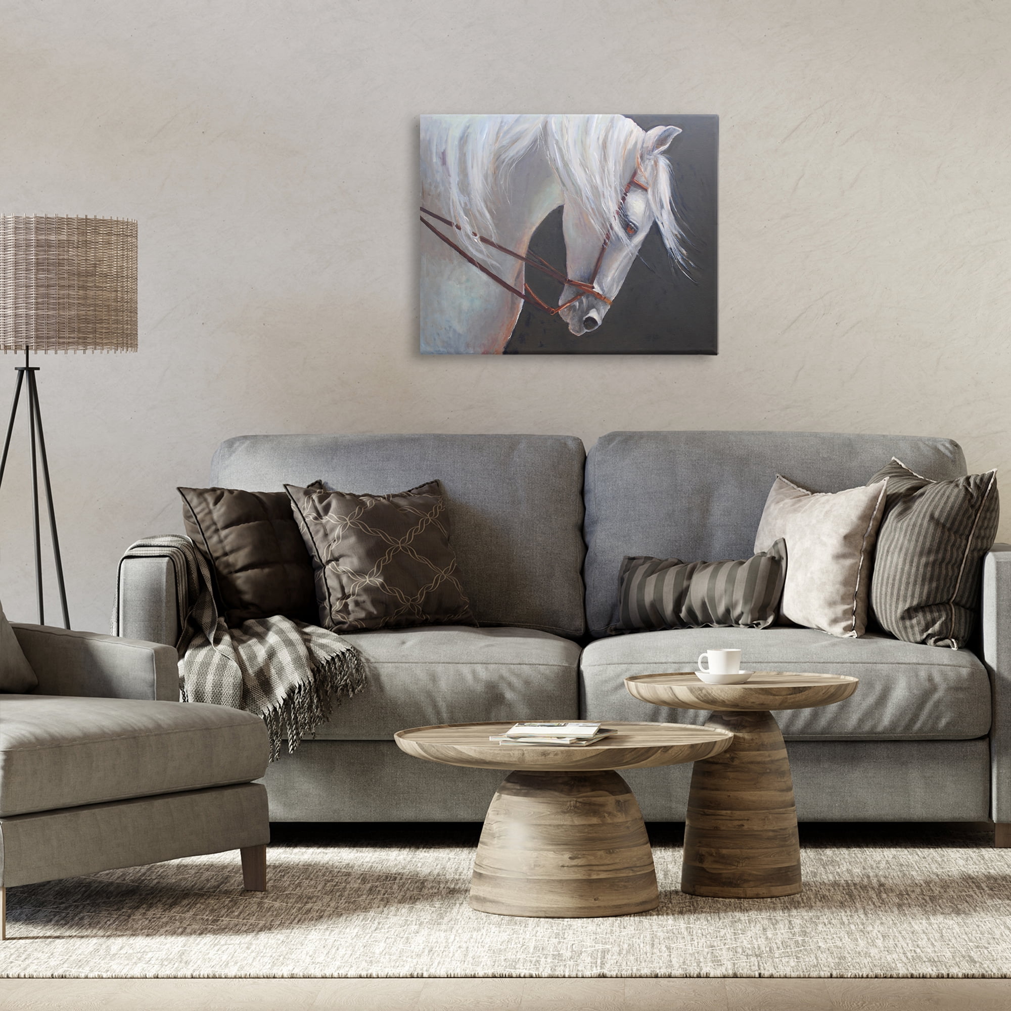 Stupell Industries Majestic White Mare Canvas Wall Art, design by Jadei Graphics