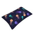 thumbnail image 3 of Balery Sea Jellyfish Pillow Covers,Bed Pilowcases,Reversible Plush Throw Pillow Covers End Pillow Encasement,Pillow Case - 14"X20", 3 of 9