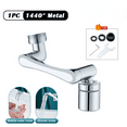 thumbnail image 6 of 1pc Metal Universal 1440 ° Rotary Faucet, Mechanical Arm, Universal Faucet, Wash Basin, Kitchen, Bathroom, Rotatable Water Outlet, Extension Device, Anti Splash Device, 6 of 8