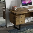 thumbnail image 3 of 60'' Mariposa Home Office Computer Desk - Reclaimed Brown Top, Reclaimed Brown Body, Black Metal, Black Hardware, 3 of 6