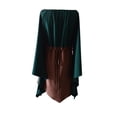 thumbnail image 4 of Liacowi Women Vintage Splicing Dress Medieval Victorian Corset Dress Irregular Tie-up Flare Sleeve Tunic Midi Dress, 4 of 7