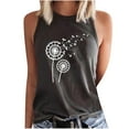 thumbnail image 2 of Homenesgenics Tank Tops for Women Women Sun and Moon Print Tank Fit O-Neck Sleeveless Block Shirts Tunic Tee Tops, 2 of 9