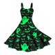 thumbnail image 3 of WILLBEST Vestidos con Curvas para Mujer Vestido de Mujer con Estampado sin Mangas con Tirantes En La Cintura y Falda con Vuelo con Personalidad E Extra Grande, 3 of 3