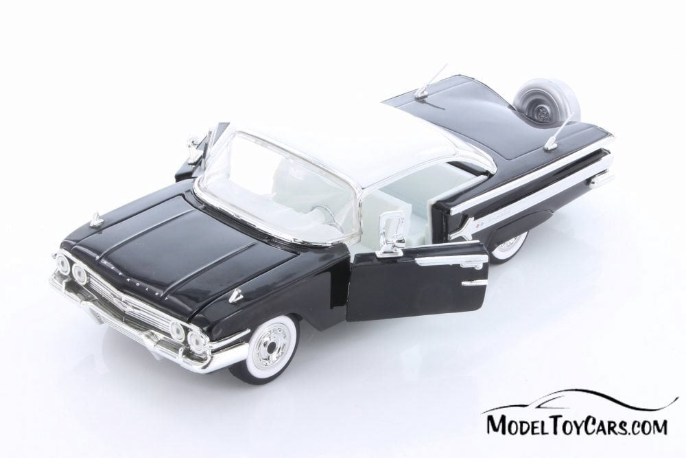 1960 Chevy Impala Hard Top, Black - Jada 98903-MJ - 1/24 scale Diecast  Model Toy Car (Brand New but NO BOX)