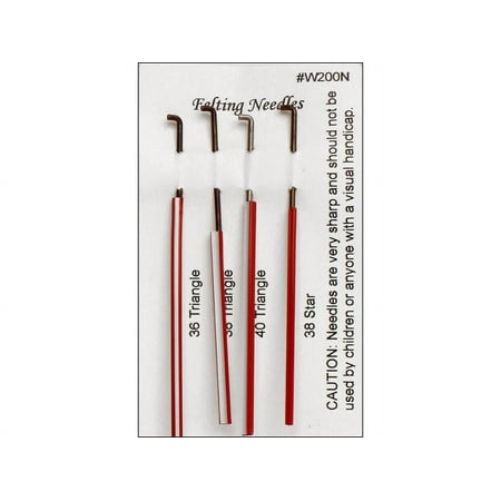 UPC: 0893812001002 | Wistyria Editions Felting Needles Astd Points 4pc