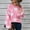 Pink, variant on Itsame Loose Sweater for Womens Long Sleeve Pullover Sweaters Crew Neck Printed Sweatertop Pink Size M