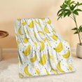 thumbnail image 6 of Cute Banana Throw Blanket Soft Warm Cozy Lightweight Flannel Blanket for Bedding Sofa Travel 50"X60", 6 of 6