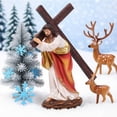 thumbnail image 4 of Christmas Nativity Ornament Religious Holy Family Festival Decorations Resin Crafts, 4 of 6