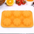 thumbnail image 4 of Pumpkin Chocolate Mold 6-cave Reusable Pumpkin Shaped Small Cake Candy Mold, 4 of 8