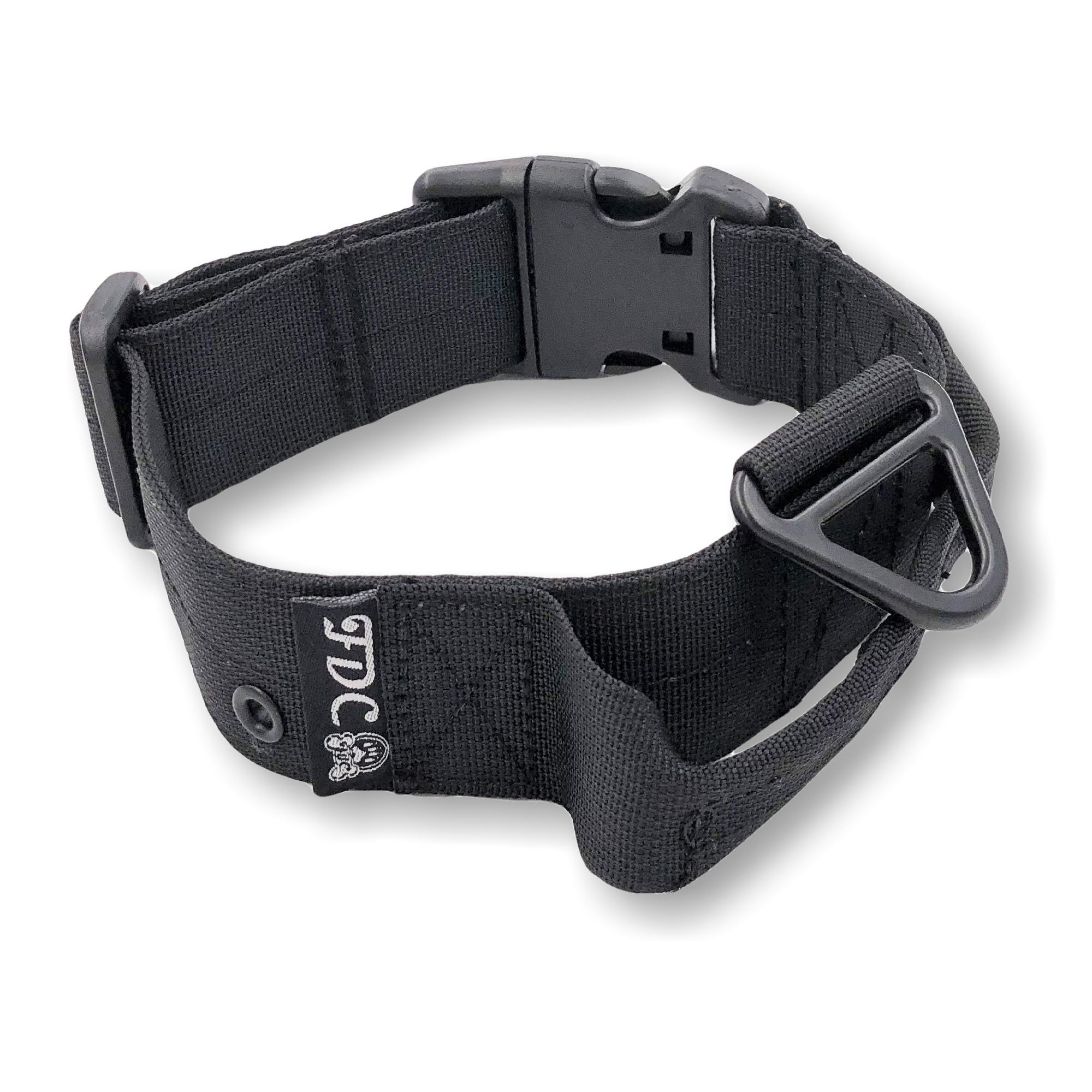 HEAVY DUTY Dog Tactical Collar with Handle 1.5in Width Training Military Army TAG Hole Medium Large Dog