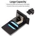 thumbnail image 5 of LOUEBICA Slim Smart Mens Wallet Card Holder Minimalist Leather Front Pocket Wallet RFID Blocking Pop Up Aluminum Case Credit Card Wallet, 5 of 7