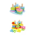 thumbnail image 1 of Bloques Apiladores Geométricos De Clasificación De Formas De Madera Desarrollo Para Regalos Búho+Clasificación De Formas De Madera Bloques Apiladores Geométricos Desarrollo Para CUTICAT none, 1 of 8