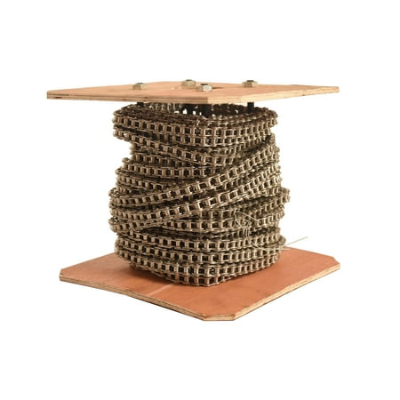 

Jeremywell 35SS Stainless Steel Roller Chain 100 Feet with 10 Connecting Links