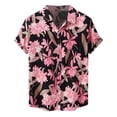 thumbnail image 1 of Camisa de playa de manga corta hawaiana para hombre, camisas informales con botones de verano estampadas Pompotops oipoqjl25063, 1 of 9