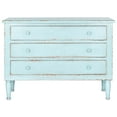 thumbnail image 3 of SAFAVIEH Talbet Bohemian Nautical Storage Chest with 3 Drawers, Distressed Blue, 3 of 5