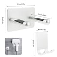 thumbnail image 3 of Toorise Wall Mounted Hair Dryer Stand Punch-free Waterproof Aluminum Alloy Hair Dryer Rack Space-saving Air Blower Organizers for Bedroom Bathroom Salon, 3 of 7