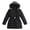 Black, variant on Staki Toddler Puffer Jacket Girls' Heavyweight Shimmer Puffer Jacket with Hood and Fleece Headband(White,4-5 Years)