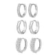 thumbnail image 1 of WILLBEST Aretes - Juego De 3 Pares De Aros Pequeños Y Ligeros De Oro Para Mujeres Y Niñas, 1 of 5