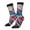 2 Black-1, variant on Blue Lipped Pit Viper And Three Pink Roses Pattern Sport Socks for Women and Men Crew Socks Sporty Calf Socks Casual Socks
