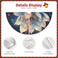 thumbnail image 5 of Balery Blue Golden Dream Lotus Printed Christmas Tree Skirt , Merry Christmas Party Christmas Tree Decoration,Adjustable Tree Skirt-30", 5 of 8