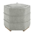 thumbnail image 3 of Maddox 6-sided Storage Ottoman in Fog Gray Fabric, 3 of 9