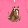 thumbnail image 4 of Inktastic Horse Girl Flowered Cute Girls Baby T-Shirt, 4 of 5