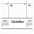 thumbnail image 2 of Academic Year Ruled Desk Pad, 21.75 x 17, White Sheets, Black Binding, Black Corners, 16-Month (Sept to Dec): 2023 to 2024 | Bundle of 10 Each, 2 of 5