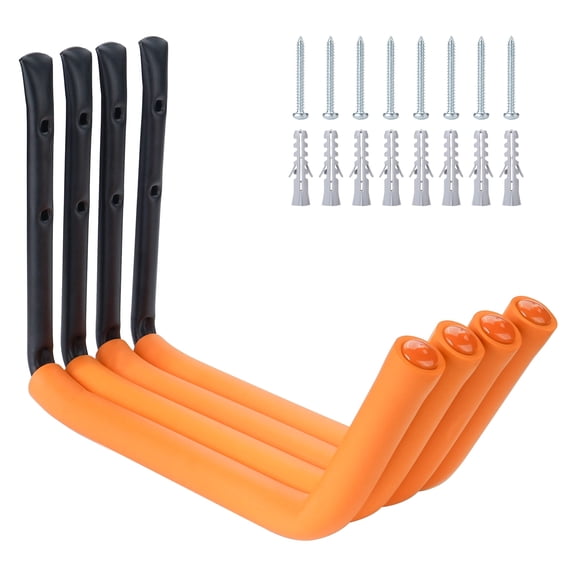 GARGENTOL 4 PCS Kayak Storage Rack for Garage Wall,100LB Heavy Duty Stainless Steel Wall Mount Hooks for Kayak Bike Surfboard and Ladder