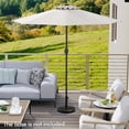 thumbnail image 2 of Gymax Outdoor Patio Umbrella Modern Table Umbrella w/8 Heavy Duty Ribs Sun-proof Beige, 2 of 10