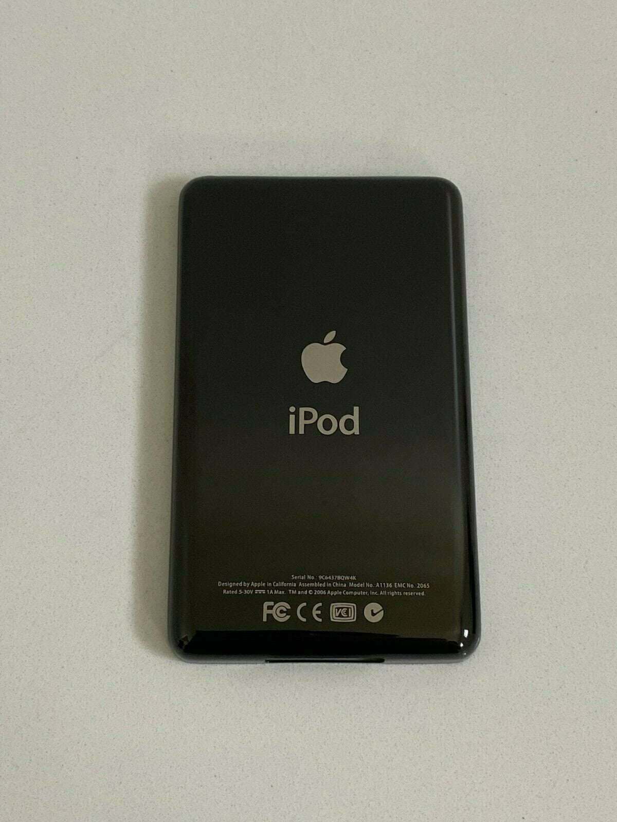 Black Back Plate Apple iPod Classic 6th 7th Housing Rear Thick