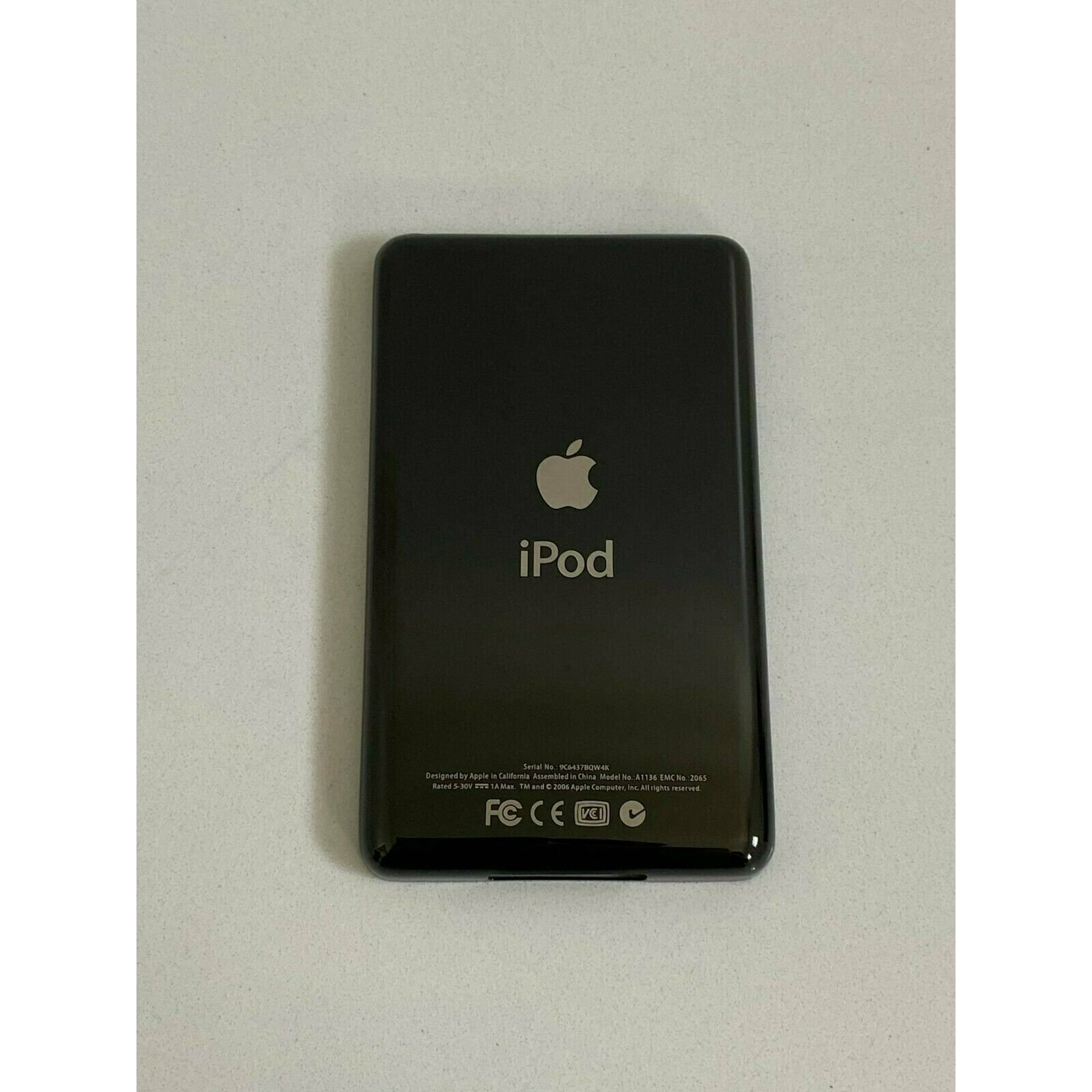 Black Back Plate Apple iPod Classic 6th 7th Housing Rear Thick