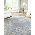 thumbnail image 5 of Rugs.com Eco Traditional Collection Rug – 10' x 13' Harbor Blue Medium Rug Perfect For Living Rooms, Large Dining Rooms, Open Floorplans, 5 of 9
