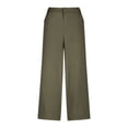 thumbnail image 7 of Kaemgyyd Work Trousers for Women Comfy Lounge Wide Leg Cropped Trousers High Waisted Work Business Pants with Pockets, 7 of 7