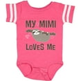 thumbnail image 3 of Inktastic My Mimi Loves Me Sloth Girls Baby Bodysuit, 3 of 5