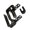 big-Black, variant on Rustproof Double Swing Action Hinge 360 Degree Rotating Shaft Stainless Steel Concealed Door Pivots Hinges Enduring