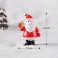 thumbnail image 3 of Lindos adornos navideños de resina, micropaisaje navideño, Papá Noel en miniatura, muñeco de nieve, adornos de escritorio, decoración de escritorio de oficina, 3 of 5