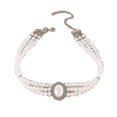thumbnail image 1 of Women's Choker Necklace Multi-layer Imitation Pearl Chain Short Necklaces Ladies Girls Vintage Retro Court Style Jewelry, 1 of 5