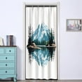 thumbnail image 2 of Snow Mountain Shower Curtain Pine Forest Lake Reflection Image Nature Landscape Shower Curtains for Bathroom Decor Waterproof Fabric Set with Hooks, 36x72 Inch, 2 of 6