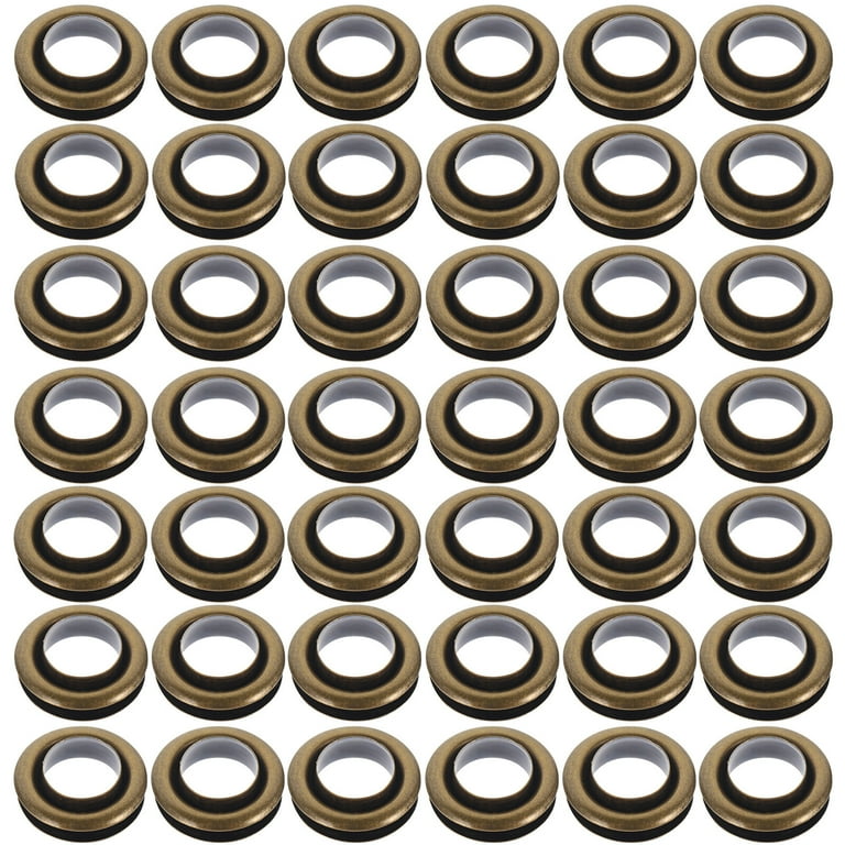 50 Sets Hole Metal Rings Shoe Hole Eyelets Grommet Fabric Eyelets Kit Eyelets Grommets