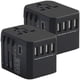 thumbnail image 1 of Adaptador Universal TravelXpertBlack 2Pzas 100-240V 50-60Hz 5V 5.6A EU/UK/USA/ AUS Negro., 1 of 2