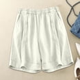 thumbnail image 2 of CAIVO Women Plus Size High Waist Shorts Loose Large Size A-Line Shorts Leisure Summer Outdoor Casual Solid Color Bottoms, 2 of 4