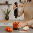 thumbnail image 3 of Willow Kitchen Immersion Blender Handheld with Stainless Steel Shaft 500W Hand Blender for Kitchen, Black, 3 of 9