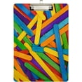thumbnail image 2 of FMSHPON Rainbow Wooden Stick Clipboard Hardboard Wood Nursing Clip Board and Pull for Standard A4 Letter 13x9 inches, 2 of 8