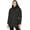 Black, variant on Women's Plus Size Large Hooded Puffer Coat