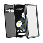 Google Pixel 7 Pro Waterproof Case with Built-in Screen Protector, Full Body Underwater Phone Cover Full Body Shockproof Protection for Google Pixel 7 Pro, Black