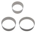thumbnail image 3 of Injueey Mousse Ring Cake Mold Acero inoxidable Autoensamblaje Multi Tamaño Cupcake Ensalada Postre Die Herramientas Fiesta doméstica Herramientas y accesorios para hornear 4 pulgadas (1.2 mm), 3 of 6