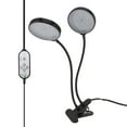 thumbnail image 1 of Luz LED Para Cultivo De Plantas, Base Con Clip, 5 Niveles Regulables, Lámpara De Planta De Doble Cabezal, 30W, 360 Grados Para Exteriores, 1 of 7