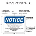 thumbnail image 2 of (2 Pack) Fragrance Free Environment For The Health OSHA Notice Sign 18 Inch X 12 Inch Plastic Sign, Weather Resistant, UV Protected for Workplace, Business, and Construction Site, Made, 2 of 8